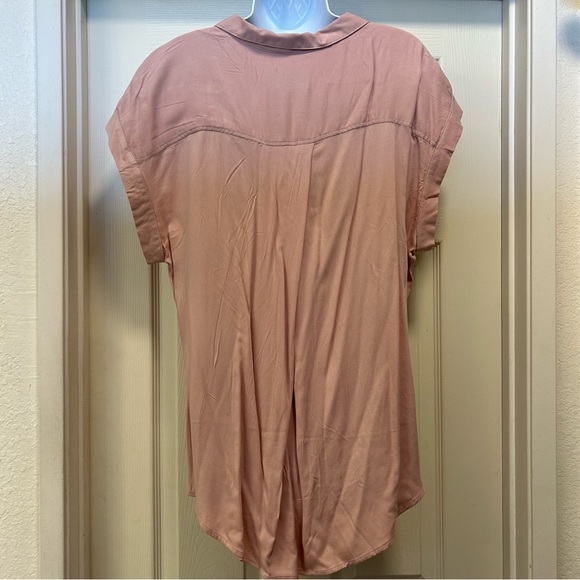 JACHS GIRLFRIEND• Short Sleeve Blush Blouse - Picture 5 of 11